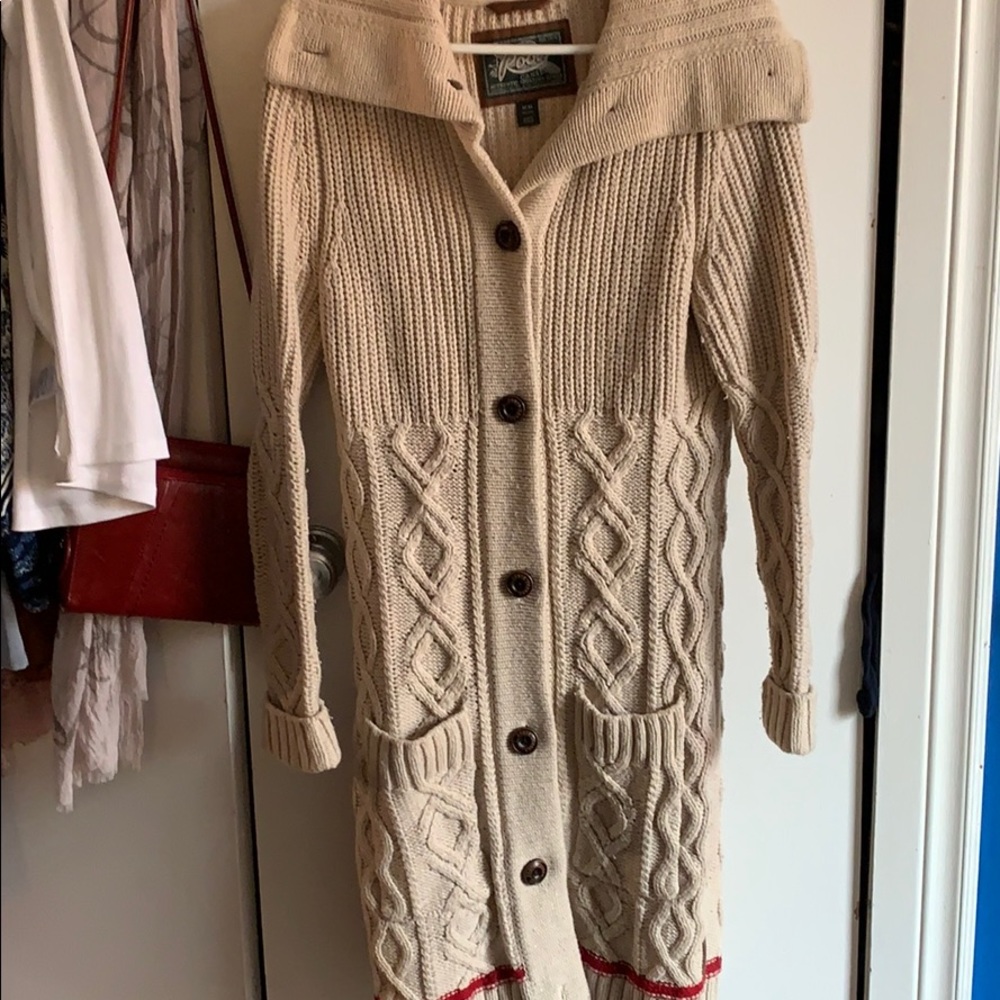 Roots full length cardigan